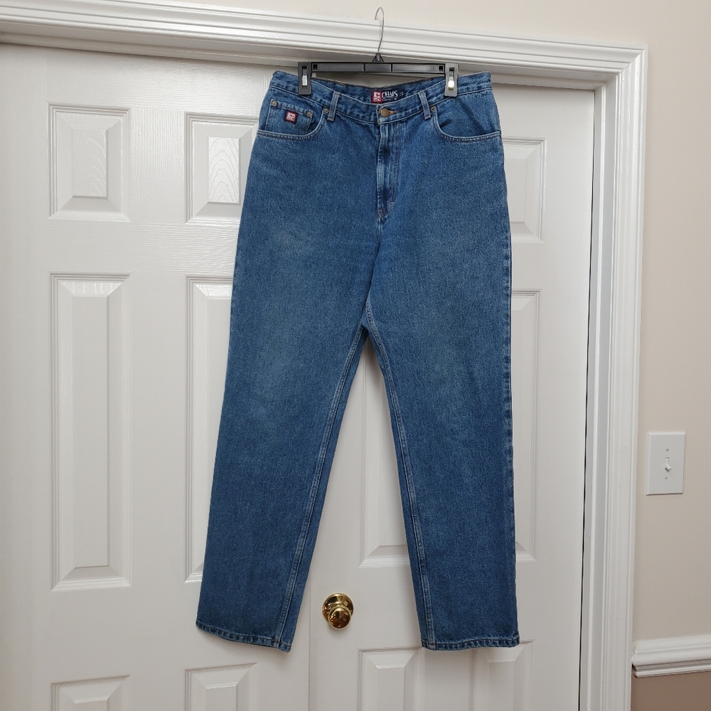 Chaps Men's New Dark Stone Wash Jeans W 36